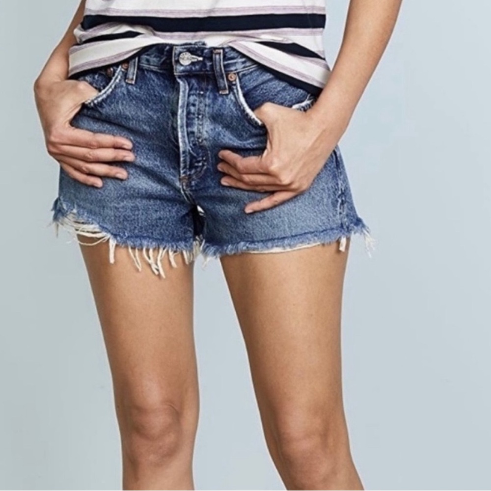 Agolde Parker Vintage Cutoff Denim Jean Shorts